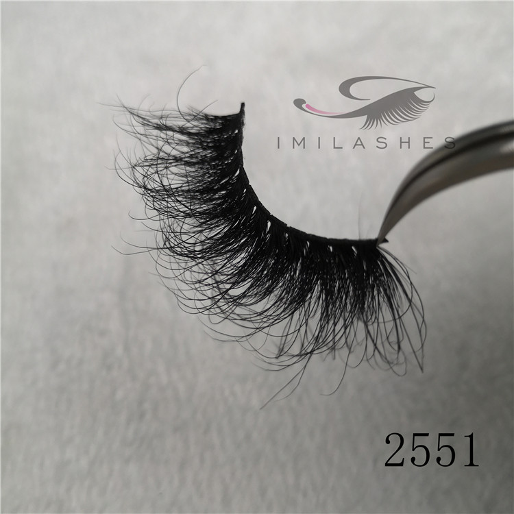 Cruelty free mink lashes supplier wholesale 25mm long lasting false eyelashes A-51
